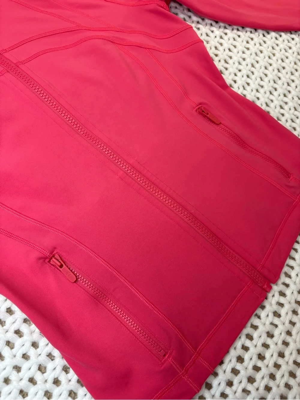 lululemon glaze pink define cropped jacket nulu size 8